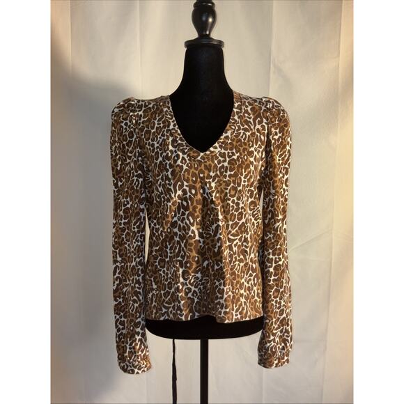 Lilly Pulitzer Tops - Lilly Pulitzer Jansen V- Neck Sweatshirt Chocolate My Favorite Spot Print! 💕